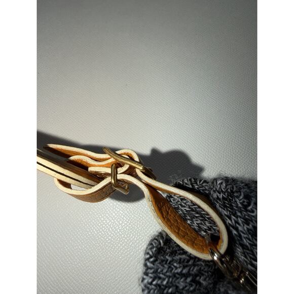 Rare Louis Vuitton Gold Orange Name Tag w/ Poignet Strap Grained Leather - Picture 12 of 16